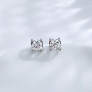 Pendientes de Oro Blanco de 18K con Diamantes de Laboratorio, Diseño de Cabeza de Toro Redonda, Pendientes de Moda, Tipo Stud, Hoop, Drop, Huggie, Moissanita, Pendientes de Aro de Moda Llamativos - Product Image 2
