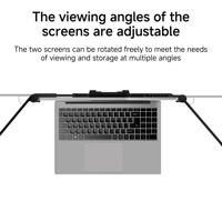 Vente en gros usine – Écran portable double IPS rotatif 14+14 WLED Full HD pour extension d'affichage professionnel, compatible OEM/ODM