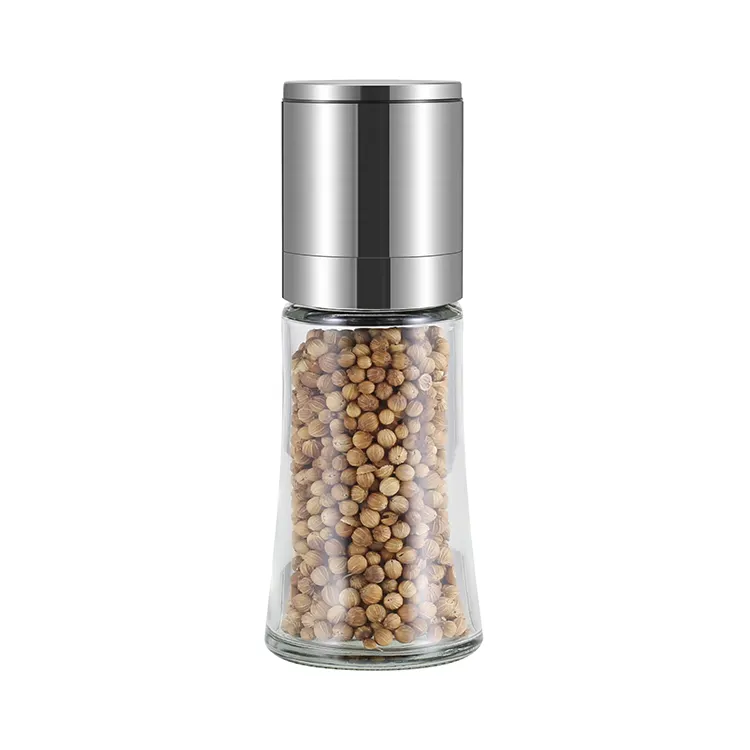 stainless steel ceramic burr salt and pepper grinder