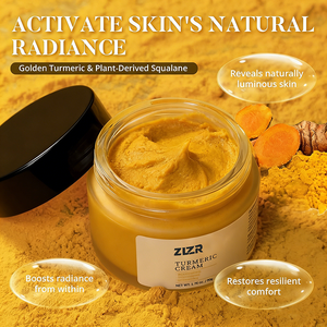 Crema Facial de Squalano Nutritiva y Suavizante con Manteca de Karité, Hidratante, Reafirmante y Blanqueadora con Cúrcuma - Product Image 1