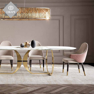 Ensemble table à manger moderne en marbre 4-6 chaises personnalisées mobilier de maison en provenance de Chine directement de l'usine - Product Image 6