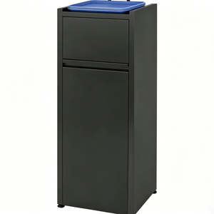 Contenedor de Basura Comercial para Restaurantes de Comida Rápida, con Bandeja Superior, Pintura en Aerosol Resistente al Hierro, para Hamburgueserías - Product Image 1