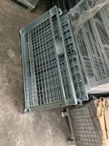 Conteneur en treillis métallique pliable et ventilé en acier premium pour le transport logistique, homologué pour le stockage de rouleaux sur palettes - Product Image 3