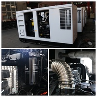 Groupe électrogène diesel SDEC silencieux de type Stage V 100 kW 125 kVA, groupe électrogène insonorisé pour l'alimentation de secours des usines industrielles