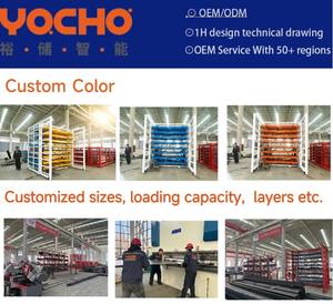 מדף טלסקופי מתכוונן בהתאמה אישית של YOCHO, מדף אחסון תעשייתי למחסן, הגנה מפני קורוזיה, מדף קנטילבר טלסקופי - Product Image 6