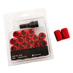 Tuercas de Rueda Hexagonales Internas Rojas M12*1.5, Juego de Alta Resistencia con Tratamiento Térmico para Reparación y Modificación de Ruedas de Automóvil, Diseño de Rosca de Alta Precisión - Product Image 5