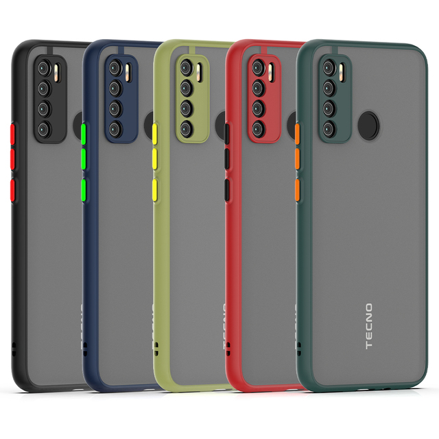 Mobile Accessories Smoke Matte case TPU PC Phone Case Back Cover for TECNO CAMON 17 18 18P 19 NEO Pro Pova 4 2 5G Pop6