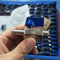 Vanne à boisseau sphérique d'arrêt haute pression en acier inoxydable SS304