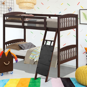 Childrens <b>Bed</b> Ladder Safety Cover Anti Fall Guard For <b>Double</b> Decker <b>Bed</b> <b>Black</b> Gray Fabric Protective Board - Product Image 1
