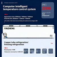Congélateur coffre horizontal YINZHENG grande capacité 978L-1292L, 1-3 portes, double compresseur, pour supermarchés et stockage familial