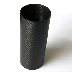 Wholesale Supplier 3k Twill/Plain Glossy Carbon Tube Custom Diameter Carbon Fiber Tube Pipe