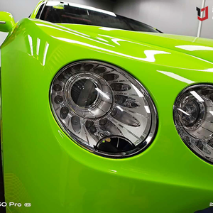 <span class=keywords><strong>Film</strong></span> vinyle brillant vert pomme pour accessoires automobiles, 1,52*17m, <span class=keywords><strong>film</strong></span> de protection pour voiture avec canaux d'air - Product Image 5