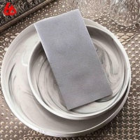 Serviette de table personnalisée en papier gris clair à haute capacité d'absorption