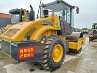 Compacteur à tambour unique XS123J, rouleau compresseur hydraulique de 12 tonnes à tambour unique à vendre
