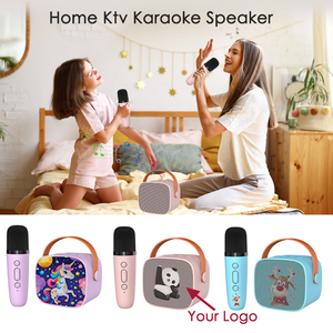 Nhỏ Loa Di Động Không Dây Mini Mike Karaoke Thiết Lập Hệ Thống Với <span class=keywords><strong>Bluetooth</strong></span> Và Mic Tùy Chỉnh Màu Sắc Khác Nhau Hộp Âm Thanh LED - Product Image 2