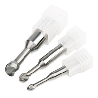 Fraise à double dent en forme de sucette R3-R6 en carbure de tungstène, OEM/ODM, revêtement nano HRC60, modèle K-FDR3 pour