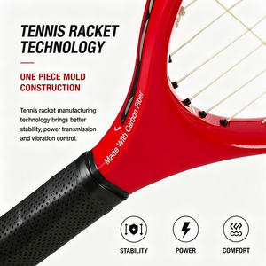 Racchetta da Tennis in Fibra di Carbonio OEM TYPTI T700, Leggera e Portatile, Design Personalizzato con Rete in Nylon - Product Image 5
