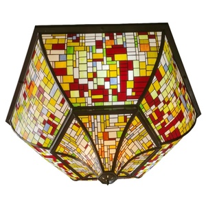 Dôme Tiffany en verre teinté avec cadre en fer pour applications extérieures, idéal pour bars, villas, hôtels et églises – Approvisionnement direct usine Chine - Product Image 6