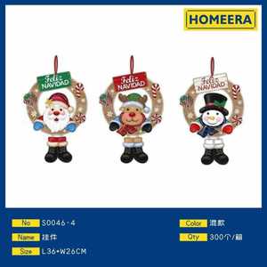 Homeera Hanging Ornament Mixed Styles Christmas Theme Santa Claus Shape Foam Paper Handmade Festival Decor - Product Image 1