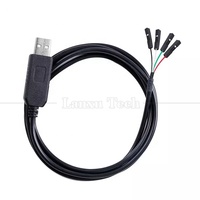Cable Serial USB a TTL FTDI FT232 de Alta Calidad con Conector Dupont 4P, Núcleo de Cobre Puro y Revestimiento de PVC para Raspberry Pi