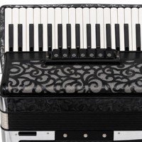 Accordéon 41 touches 120 basses, cadre en érable avec clavier à lamelles italiennes, accordéon OEM personnalisé