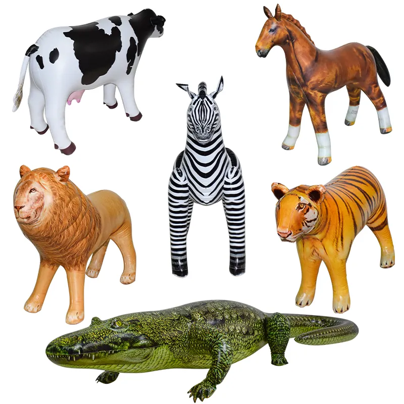 36 40 Inch Party Props Fun Toy PVC Standing Jungle Animals Wildlife Themed Parties Favorites And Decor Inflatable Animal Toy