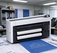 爱普生 T5680DM 36 英寸 A0 Plus 宽幅一体式绘图仪打印机复印机扫描仪，适用于 CAD