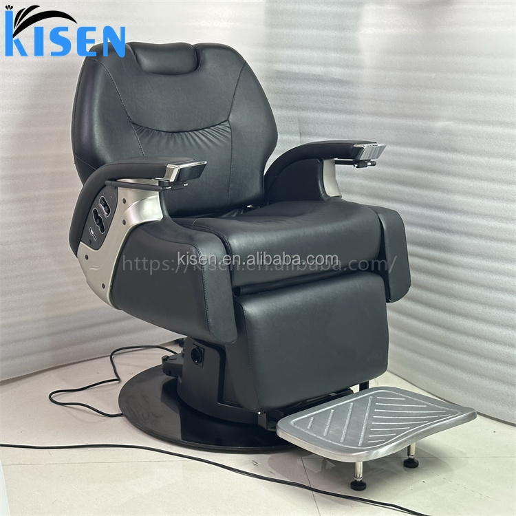Kisen Luxury Takara Belmont Electric Black Barber Chair