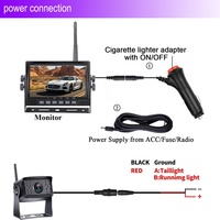 AHD1080P — caméra de recul numérique sans fil, garantie de 2 ans, 4CH AHD1080P, DVR intégré, idéal pour divers camions, van etc.