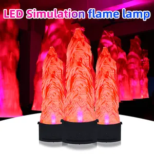 SHTX Bottom Price 2 Meters LED Fake Flame Light 1.5m Big Silk Fire Flame Machine For Christmas Halloween Stage 1.8m Flames Lamp