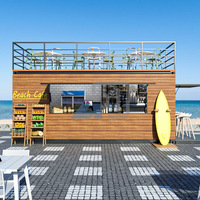20 FT Conteneur Pop Up Shop Fast Food Conteneur Restaurant Conteneur Extensible Café Bar Avec Restauration Cuisine Équipement