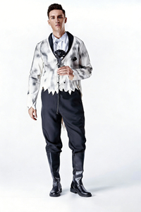 Costume de couple <span class=keywords><strong>mariée</strong></span> et marié zombies - Ensemble de style gothique sanglant pour fête à thème d'horreur d'Halloween - Product Image 3