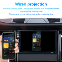 F133-7018B Voiture Multimédia Filaire Carplay Auto Radio 7 "Double Din Système Stéréo de Voiture