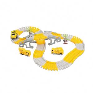 새로운 건설 전기 공학 트랙 자동차 기차 장난감 어린이 ABS 재료 조립 철도 차량 슬롯 장난감 교육 장난감 - Product Image 6