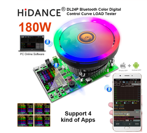 Probador de Carga Electrónica USB DC de 180W con Pantalla a Color de 2.4" y APP, Monitor de Capacidad de Batería 18650, Medidor de Descarga y Carga, <span class=keywords><strong>Verificador</strong></span> de Fuente de Alimentación - Product Image 2