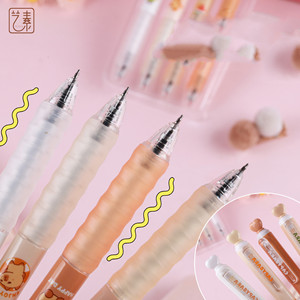 Netter Gel stift Liebe High Value Press Gel Pen Student Weich gummi scheide Mädchen Herz Press Pen - Product Image 3