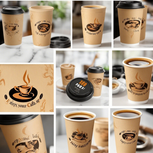 Ly giấy dùng một lần 3oz/4oz/8oz/12oz/16oz/20oz đựng cà phê - Product Image 5