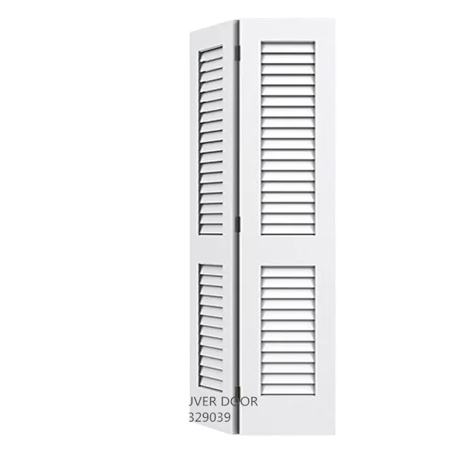 Nội Bộ Trắng Sơn Lót Hoàn Thành Bi-Fold Louver Cửa Gỗ