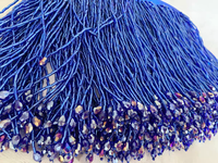 Tissu de dentelle de luxe 3D orné de strass et de perles pour appliques de mariée