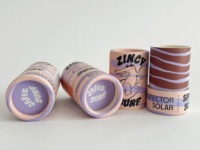 100% biodégradable Push up baume à lèvres déodorant bâton Tubes personnalisé cosmétique Kraft papier conteneur résistant à l'huile bio baume à lèvres