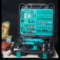 Mini-meuleuse rotative à vitesse réglable 350PC, outils de meulage multifonctions 130W, machine à graver les bijoux 12V
