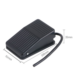 Interruptor de pedal Aomeng Jingye TFS-1 con carcasa de plástico, cable de 10 cm y salida SPST independiente para control de pedal - Product Image 4