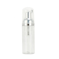 Flacon pompe vide transparent rose doré 30ml 50ml 60ml pour nettoyant moussant visage et savon cosmétique