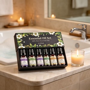 Juego de Caja de Regalo con 6 Aceites Esenciales Premium de Menta de 10 ml <span class=keywords><strong>para</strong></span> Humidificador y Difusor - Extracto 100% Puro de Plantas Naturales - Product Image 4