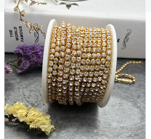 Chaînes de strass en cristal à poser, garnitures à coudre pour vêtements, bijoux, décoration et accessoires DIY - Product Image 3
