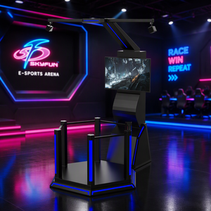 เครื่องเล่นเกม <span class=keywords><strong>VR</strong></span> แบบโลหะขนาดเล็ก HTC สำหรับเล่นในร่ม เกมยิงปืนผู้เล่นเดี่ยว เครื่องจำลองการเดิน 9D <span class=keywords><strong>VR</strong></span> สำหรับสวนสนุก <span class=keywords><strong>VR</strong></span> และสวนสนุก - Product Image 5