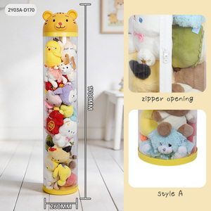 Offre Spéciale : Boîte de <span class=keywords><strong>Rangement</strong></span> Décorative Moderne en Plastique Transparent Jaune Tigre pour Poupées, Idéale pour la Chambre d'Enfant ou le Salon - Product Image 4