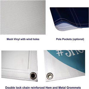 Tùy chỉnh UV in di động ngoài trời treo biểu ngữ kích thước lớn thể thao sự kiện quảng cáo hàng rào bao gồm khả năng hiển thị cao biểu ngữ - Product Image 5