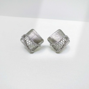 wholesale plata 925 sterling <b>silver</b> Geometric Drop earring Luxury Party 14k gold plated zirconia elegant <b>stud</b> earrings for women - Product Image 2