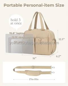 Sac de voyage pour femme avec compartiment pour ordinateur portable, sac de <span class=keywords><strong>week</strong></span>-<span class=keywords><strong>end</strong></span>, sac de sport avec sangles pour tapis de yoga, sac de voyage léger - Product Image 2